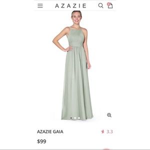 Azazie Gaia Silver Bridesmaid Dress Size 10